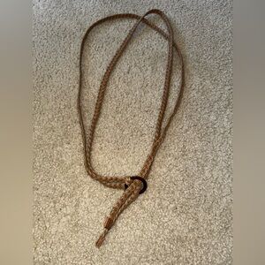 Women’s Double Braided Tan Rope Belt